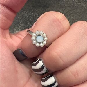 Pura Vida Silver Pearl Halo Ring
